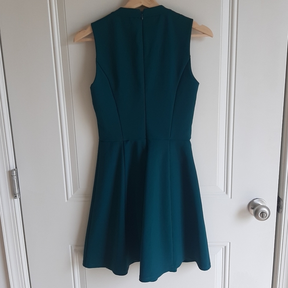 Madewell Green Stretch The Anywhere Dress Size 0 - Picture 3 of 4